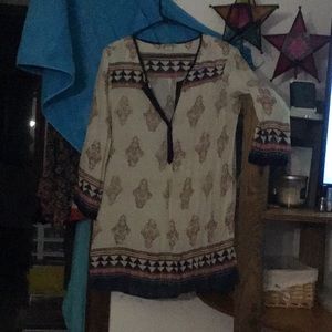 Lucky Brand XL Bohemian tunic. Light, comfy, covers hips. Barely worn.